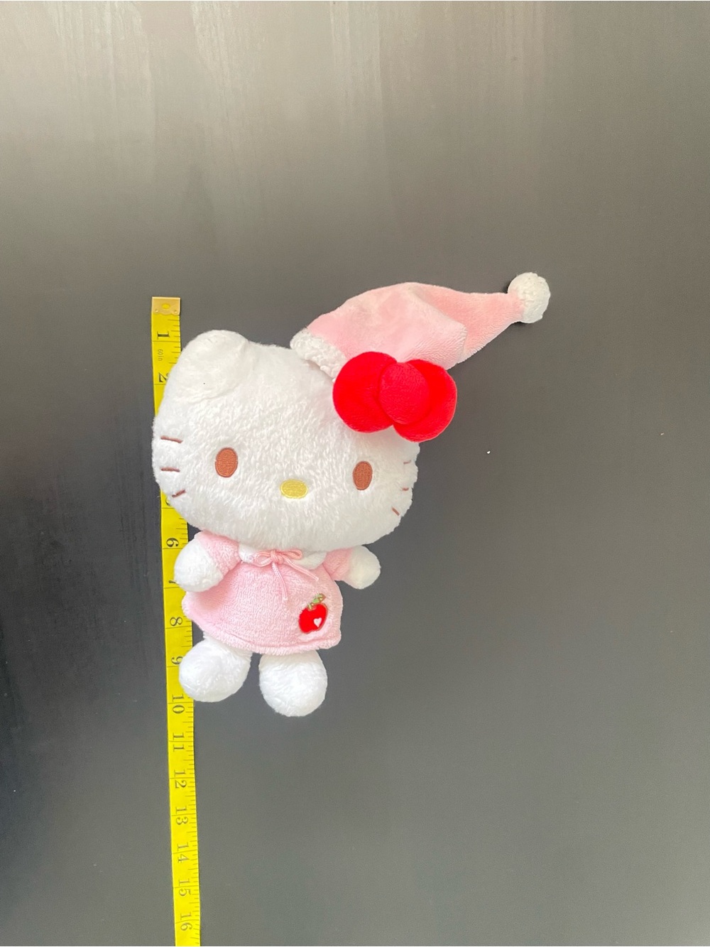 Hello Kitty Pink and Red Plush Toy with Hat